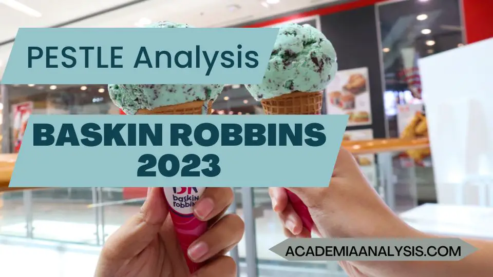 PESTLE Analysis of Baskin Robbins - 2023